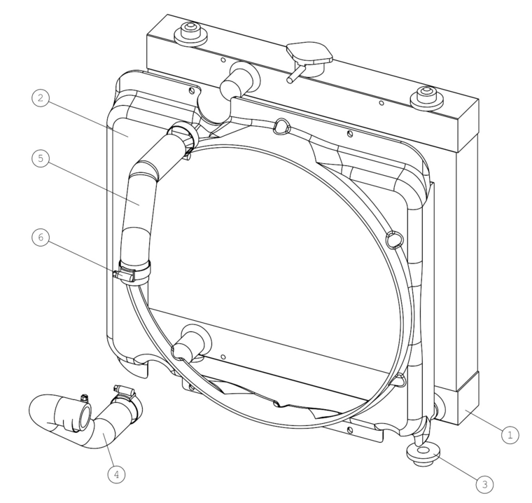 OIL COOLER CELL 635/