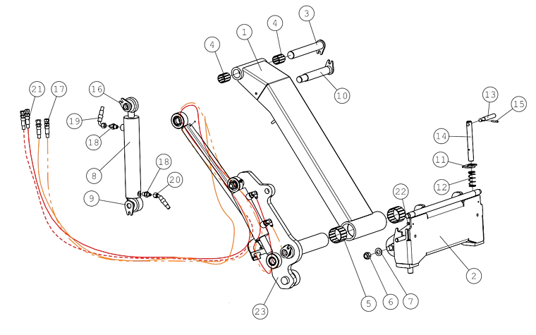 PIVOT PIN 25*54 TILT