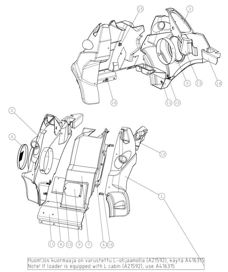 ROPS FRAME 1090 MM,