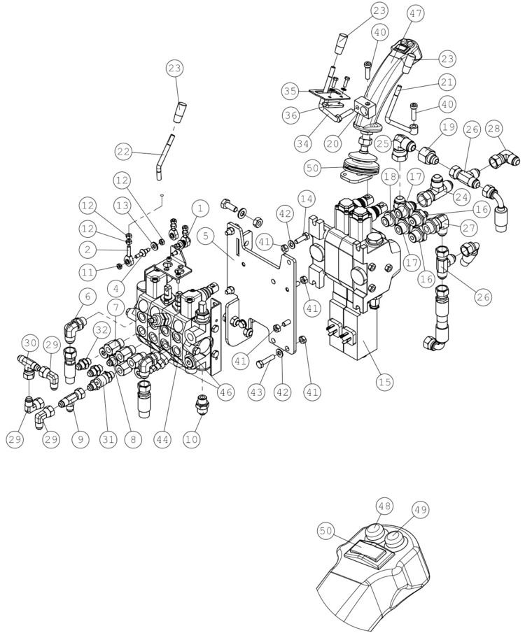 WIRE HARNESS JOYSTIC
